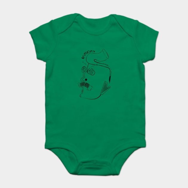 musician Baby Bodysuit by Rashcek